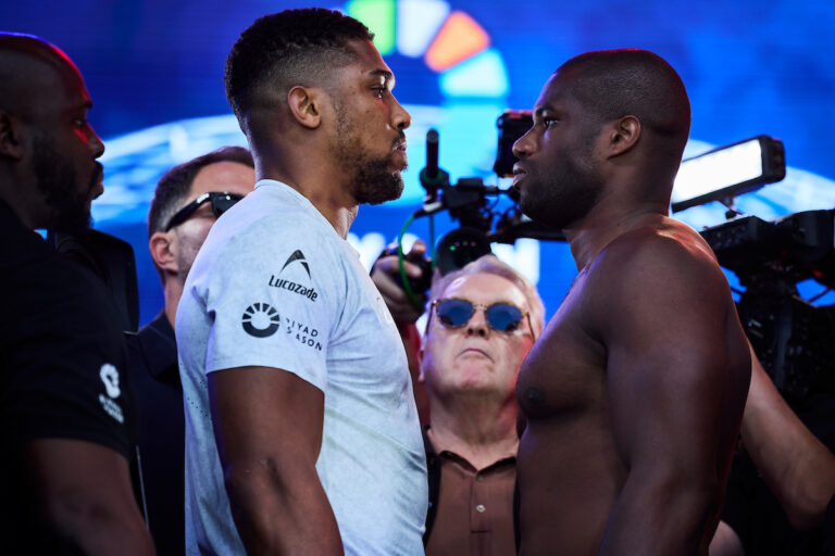 Anthony Joshua and Daniel Dubois