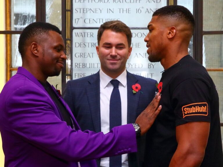 Anthony Joshua and Dillian Whyte