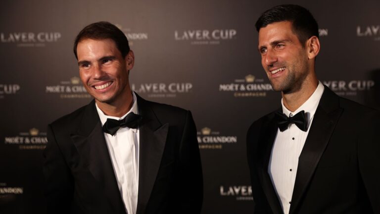 Novak Djokovic and Rafael Nadal