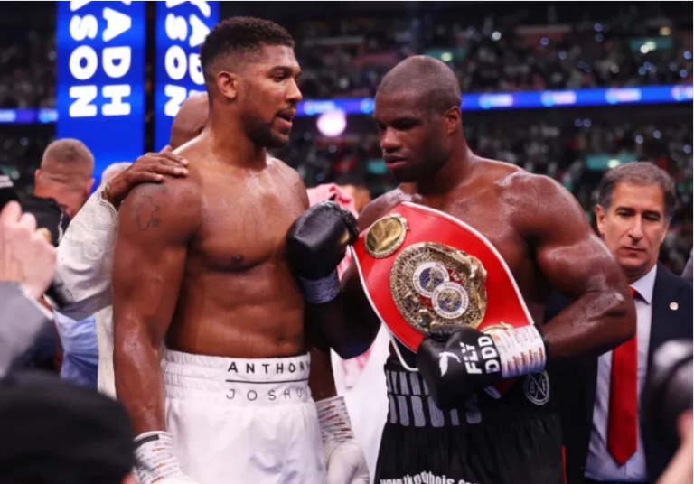 Anthony Joshua and Daniel Dubois