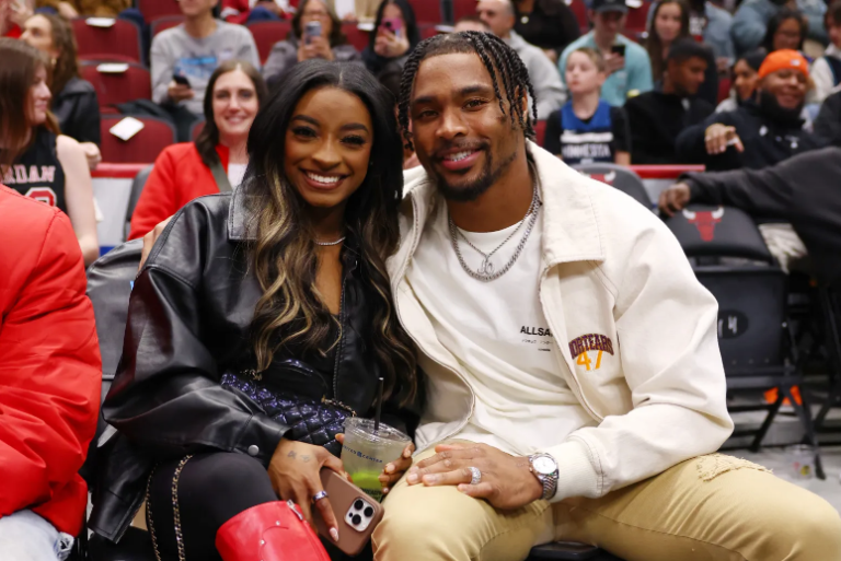 Simone Biles and Jonathan Owens