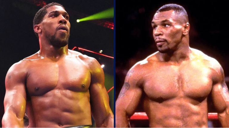 Mike Tyson and Anthony Joshua