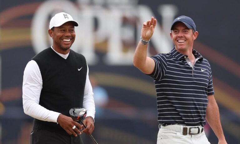 Rory McIlroy and Tiger Woods