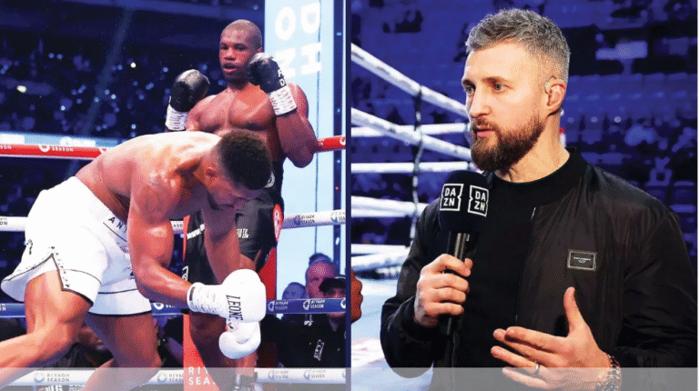 Carl Froch and Anthony Joshua and Daniel Dubois