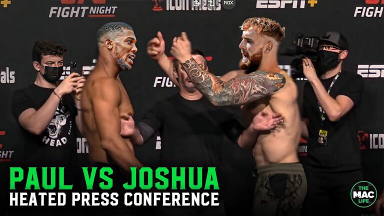 Jake Paul and Anthony Joshua