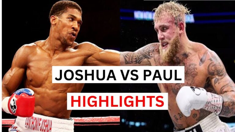 Anthony Joshua and Jake Paul