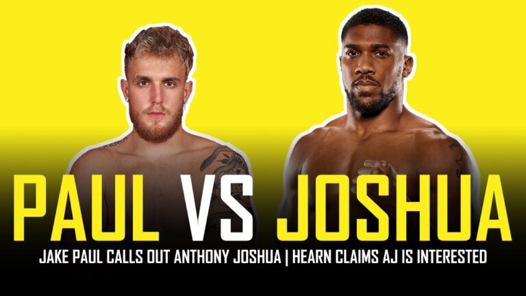 Jake Paul and Anthony Joshua