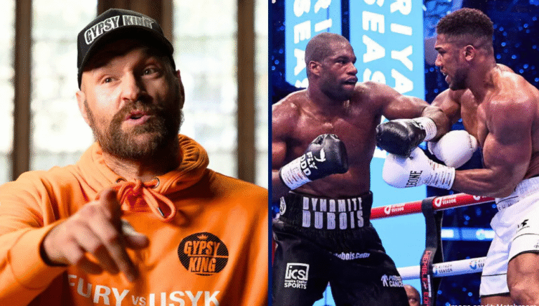 Tyson Fury and Anthony Joshua and Daniel Dubois