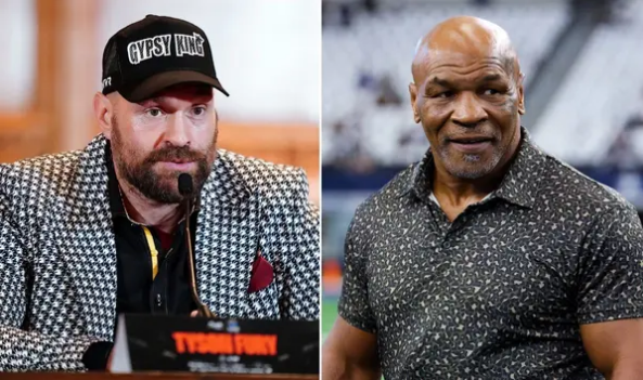 Tyson Fury and Mike Tyson