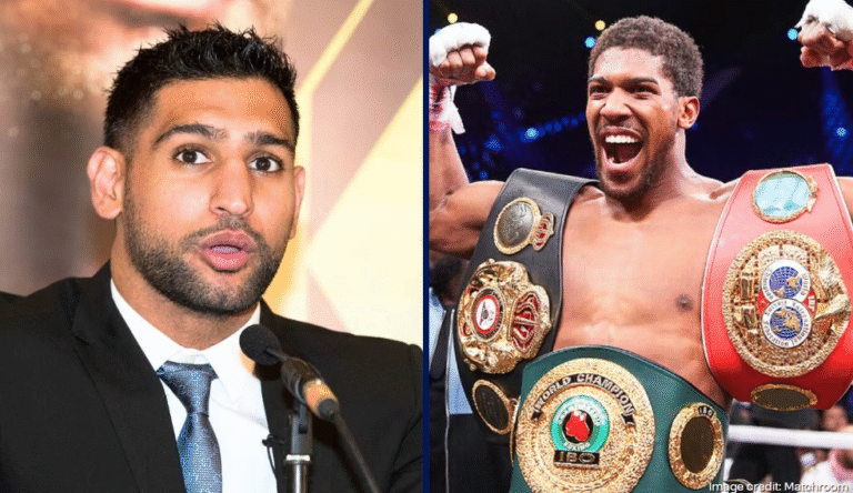 Amir Khan and Anthony Joshua 